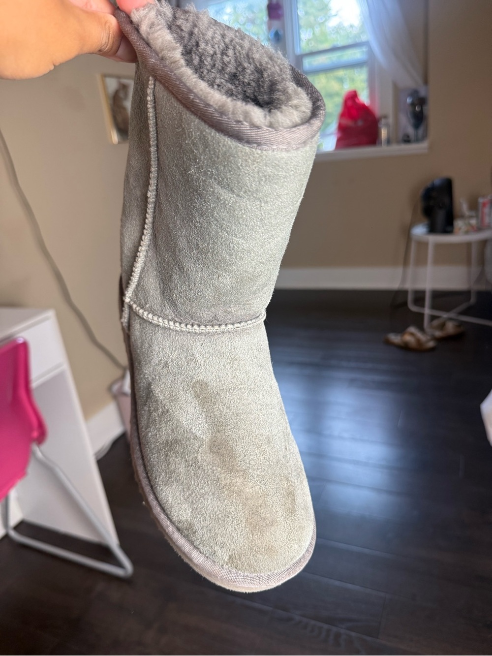 🤍 UGG Australia Classic‎ Short II Boots – Grey Sheepskin - Picture 15 of 16